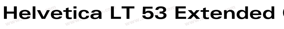 Helvetica LT 53 Extended Oblique字体转换